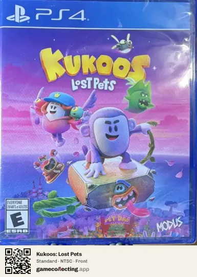 Kukoos: Lost Pets PlayStation 4, NTSC box front