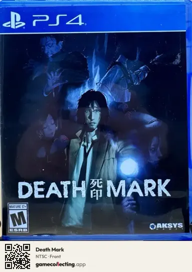 Death Mark PlayStation 4, NTSC box front