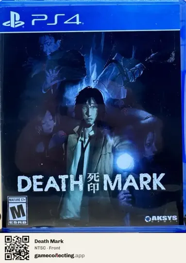 Death Mark PlayStation 4, NTSC box front