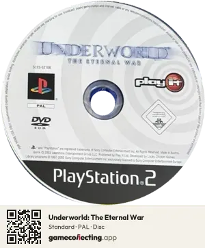 Underworld: The Eternal War PlayStation 2, PAL disc