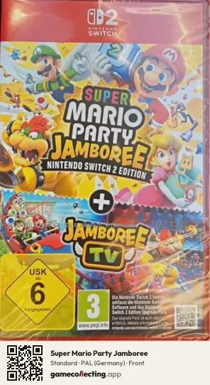 Super Mario Party Jamboree Nintendo Switch 2, Germany box front