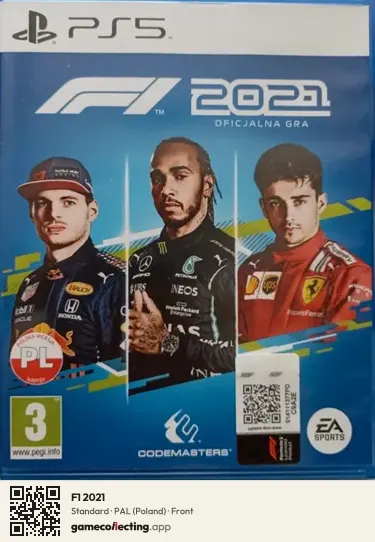 F1 2021 PlayStation 5, Poland box front