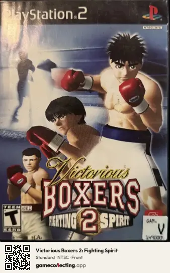 Victorious Boxers 2: Fighting Spirit PlayStation 2, NTSC box front