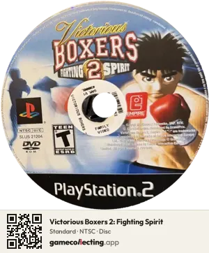 Victorious Boxers 2: Fighting Spirit PlayStation 2, NTSC disc