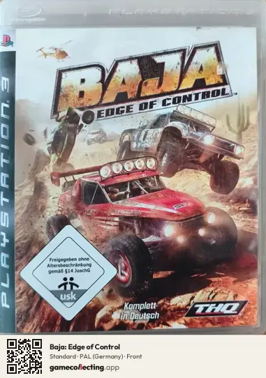 Baja: Edge of Control PlayStation 3, Germany box front