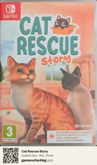Cat Rescue Story Nintendo Switch, PAL box front