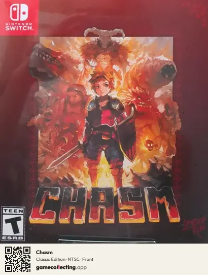 Chasm Nintendo Switch, NTSC box front