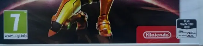 Metroid: Samus Returns, the PEGI square on its front