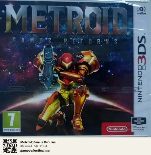 Metroid: Samus Returns Nintendo 3DS, PAL box front