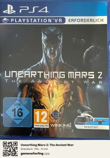 Unearthing Mars 2: The Ancient War PlayStation 4, PAL box front