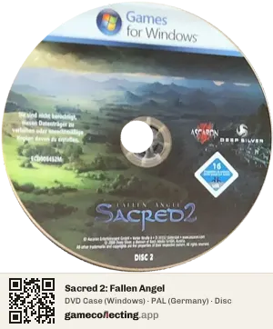 Sacred 2: Fallen Angel Computer, PAL disc