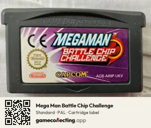 Mega Man Battle Chip Challenge Game Boy Advance, PAL cartridge label
