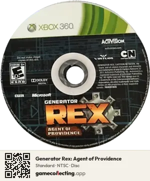 Generator Rex: Agent of Providence Xbox 360, NTSC disc