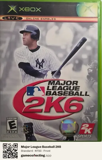 Major League Baseball 2K6 Xbox, NTSC box front