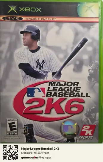 Major League Baseball 2K6 Xbox, NTSC box front