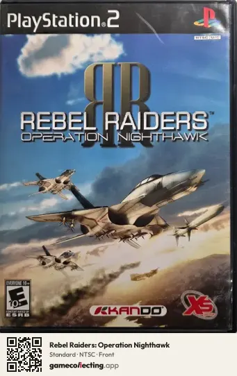 Rebel Raiders: Operation Nighthawk PlayStation 2, NTSC box front