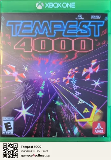 Tempest 4000 Xbox One, NTSC box front