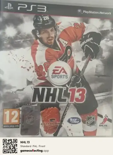NHL 13 PlayStation 3, PAL box front