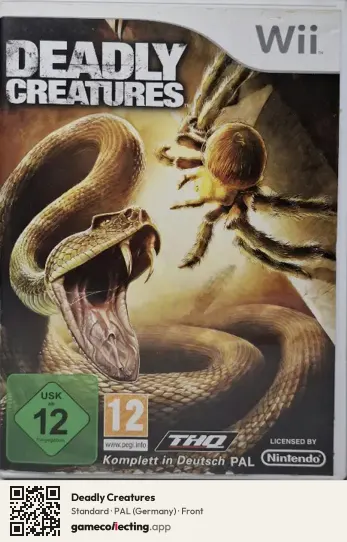 Deadly Creatures Nintendo Wii, Germany box front