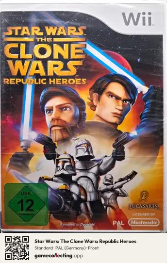 Star Wars: The Clone Wars: Republic Heroes Nintendo Wii, Germany box front