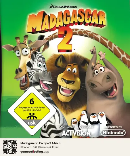 Madagascar: Escape 2 Africa Nintendo DS, Germany box front