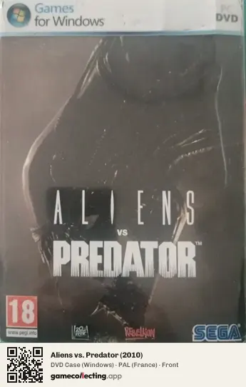 Aliens vs. Predator (2010) Computer, France box front
