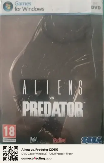 Aliens vs. Predator (2010) Computer, France box front