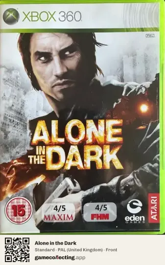 Alone in the Dark Xbox 360, United Kingdom box front