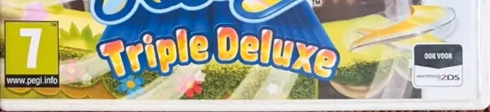 Kirby: Triple Deluxe, the PEGI square on its front