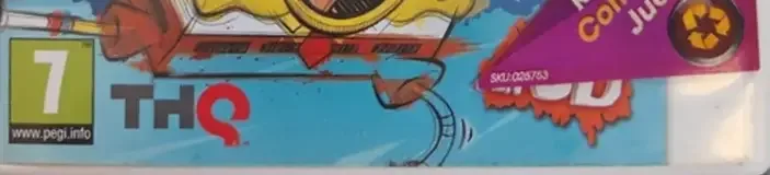 SpongeBob SquigglePants 3D, the PEGI square on its front