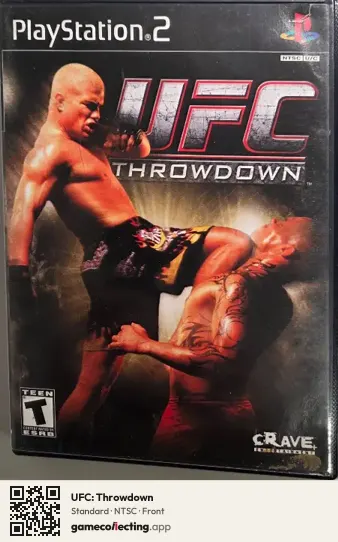 UFC: Throwdown PlayStation 2, NTSC box front