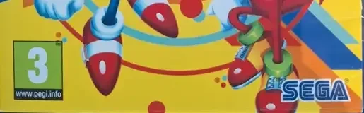 Sonic Mania, the PEGI square on its front