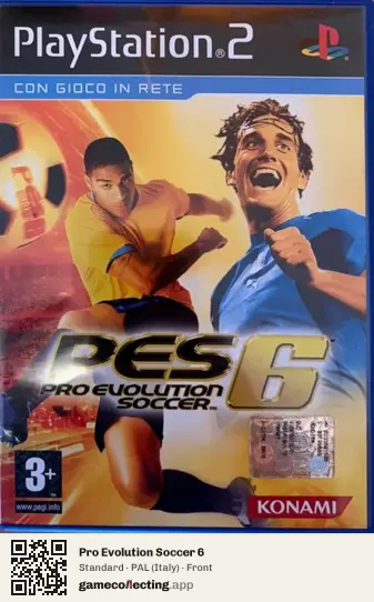 Pro Evolution Soccer 6 PlayStation 2, Italy box front
