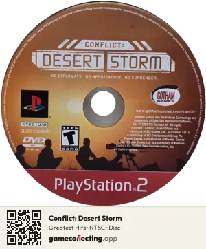 Conflict: Desert Storm PlayStation 2, NTSC disc