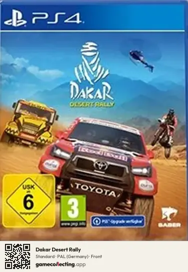 Dakar Desert Rally PlayStation 4, Germany box front