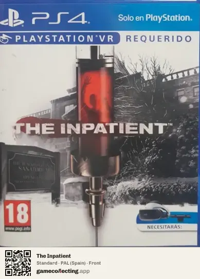 The Inpatient PlayStation 4, Spain box front