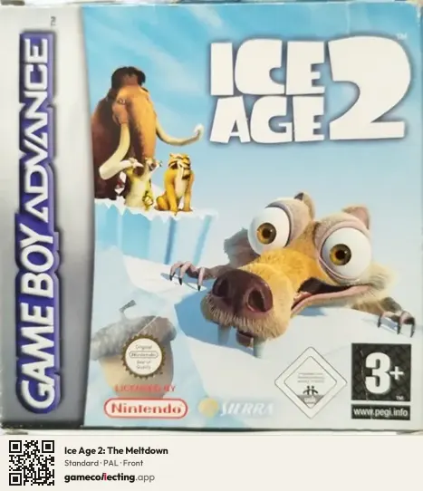 Ice Age 2: The Meltdown Game Boy Advance, PAL box front