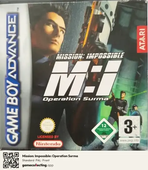 Mission: Impossible: Operation Surma Game Boy Advance, PAL box front