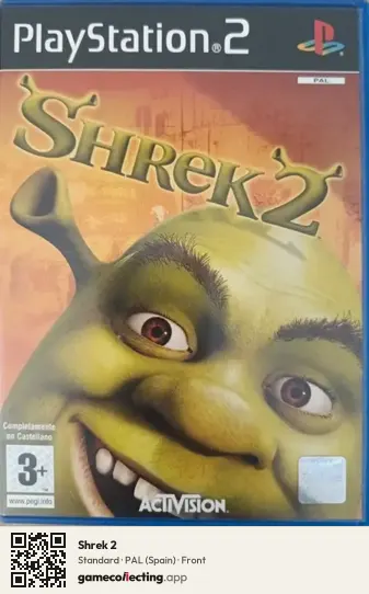 Shrek 2 PlayStation 2, Spain box front