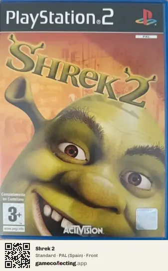 Shrek 2 PlayStation 2, Spain box front