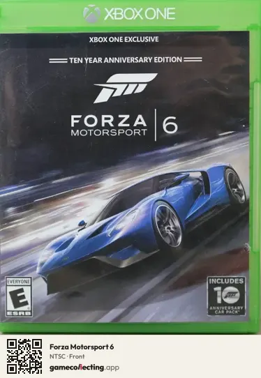 Forza Motorsport 6 Xbox One, NTSC box front