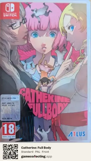 Catherine: Full Body Nintendo Switch, PAL box front