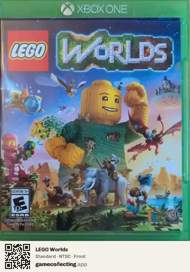 LEGO Worlds Xbox One, NTSC box front