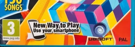 Just Dance 2016, the PEGI square on its front