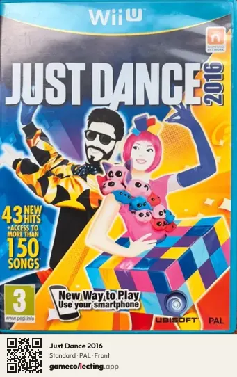 Just Dance 2016 Nintendo Wii U, PAL box front