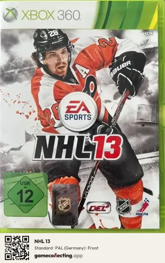 NHL 13 Xbox 360, Germany box front