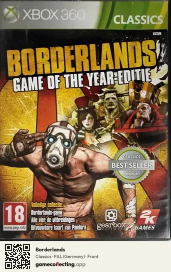 Borderlands Xbox 360, Germany box front