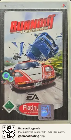 Burnout Legends PlayStation Portable, Germany box front