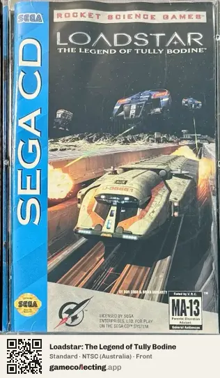 Loadstar: The Legend of Tully Bodine Sega Mega-CD / Sega CD, Australia box front