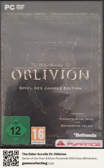 The Elder Scrolls IV: Oblivion Computer, Germany box front